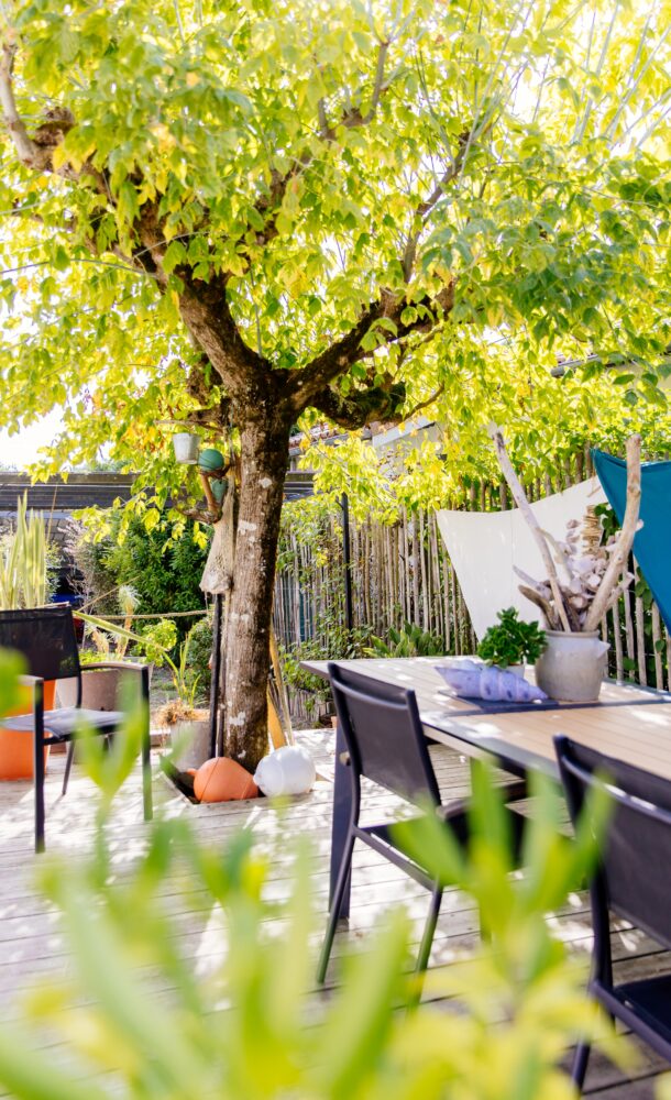 La terrasse de l'étoile de la Mer à Claouey.