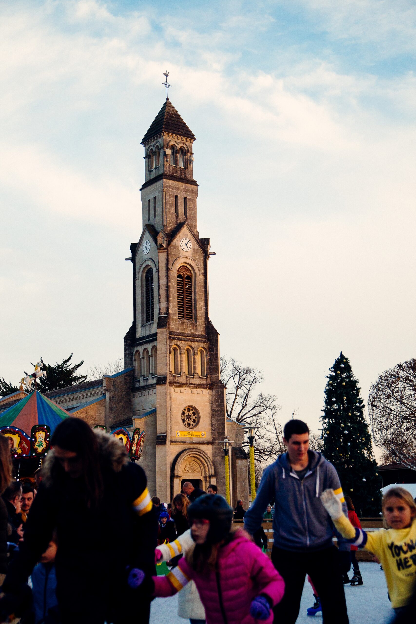 L'église du centre de Lège-Cap Ferret en hier.