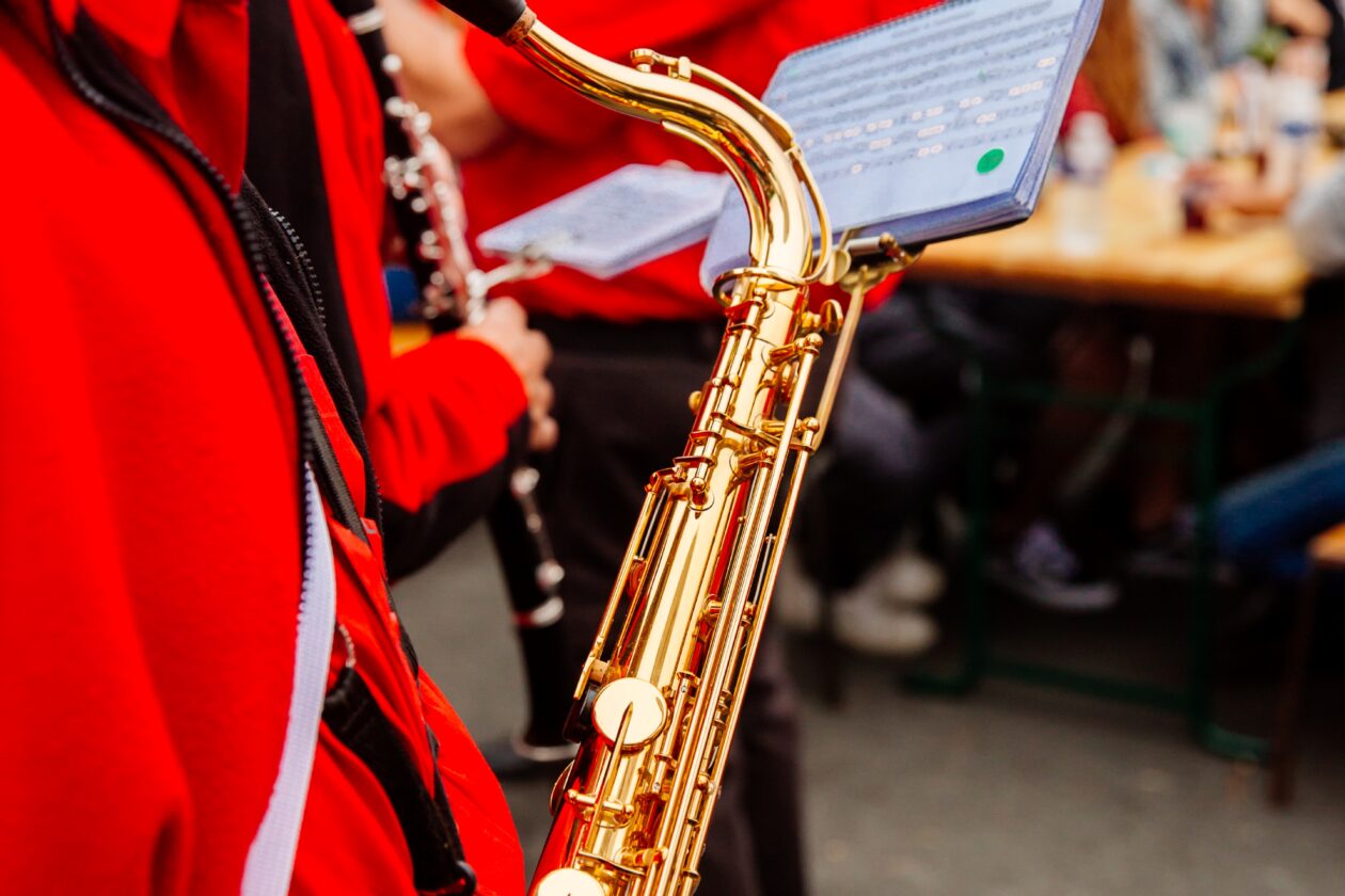 Fête de Lège, le groupe de musiciens.