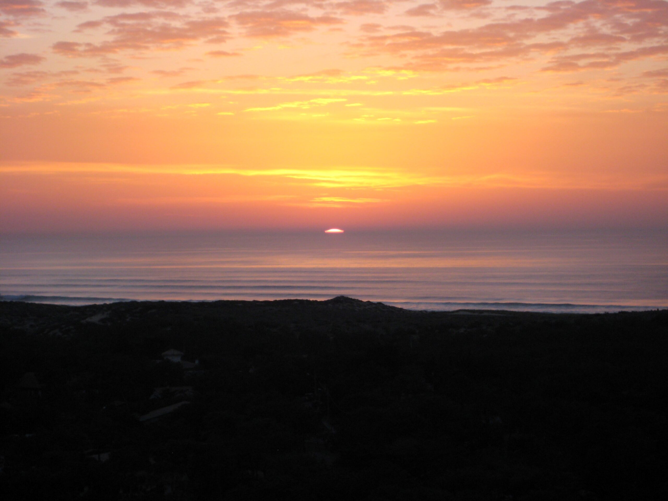 Coucher de soleil vue du sommet du phare du Cap Ferret.