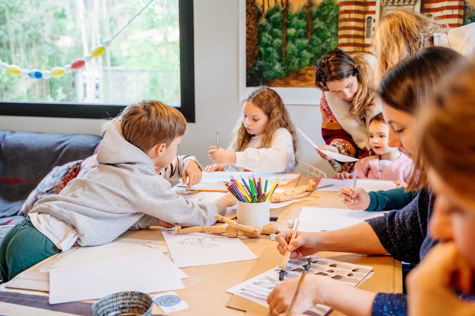 Atelier dessin chez Juliette Muse.
