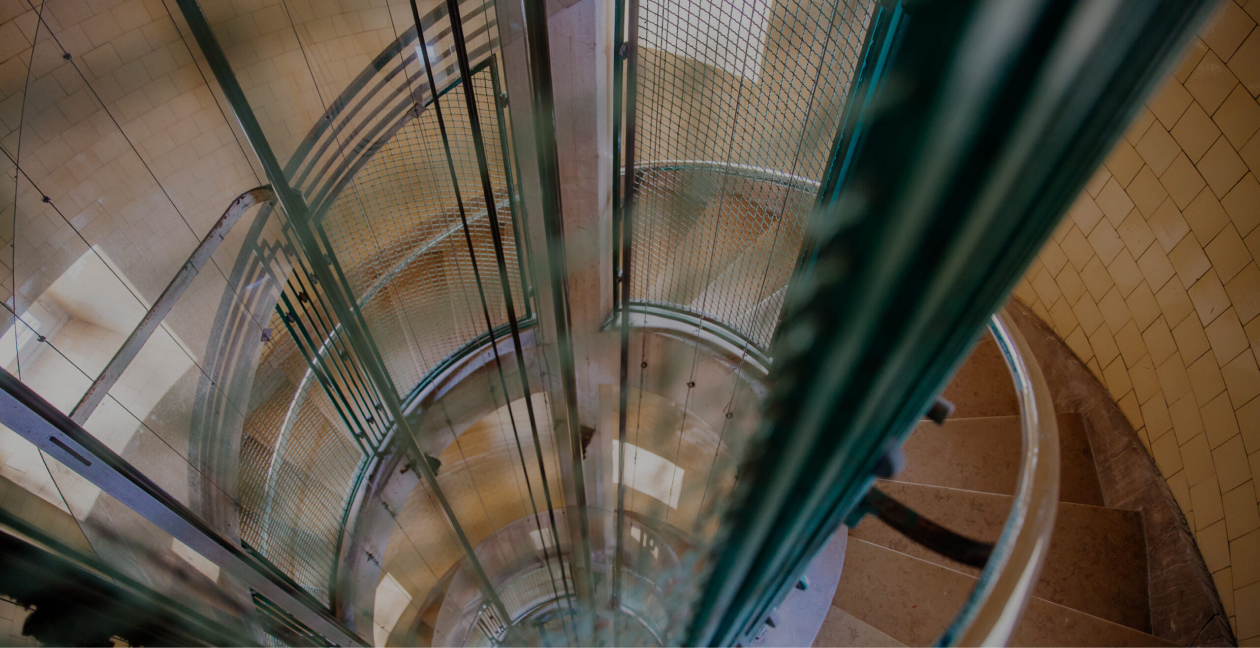 Les escaliers du phare.