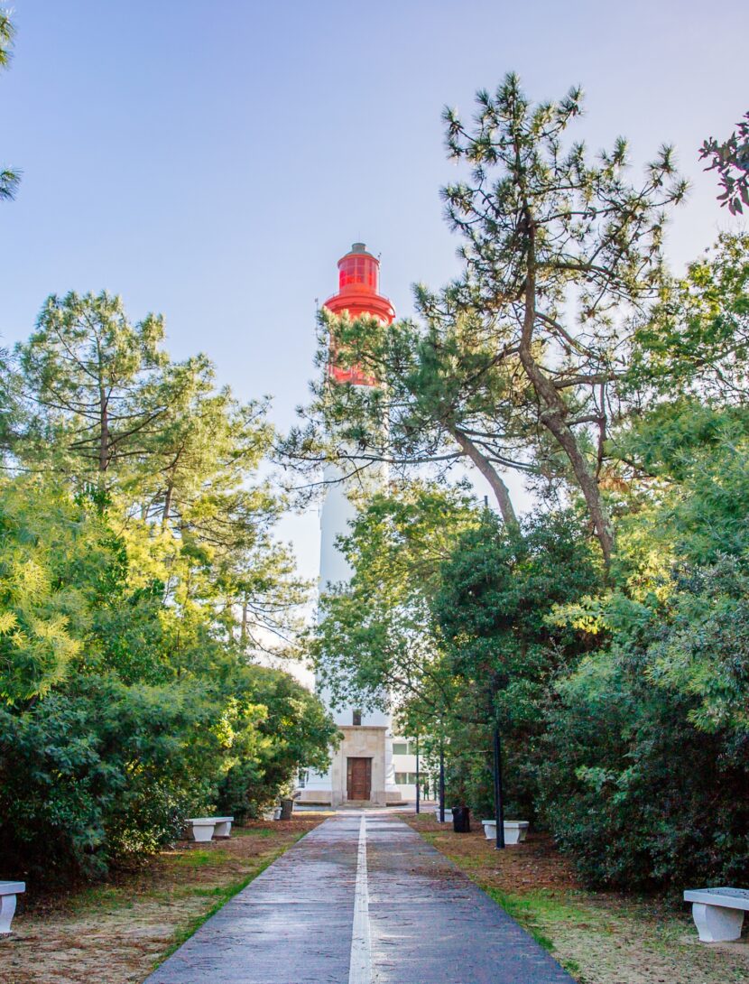 entrée du phare du Cap Ferret.