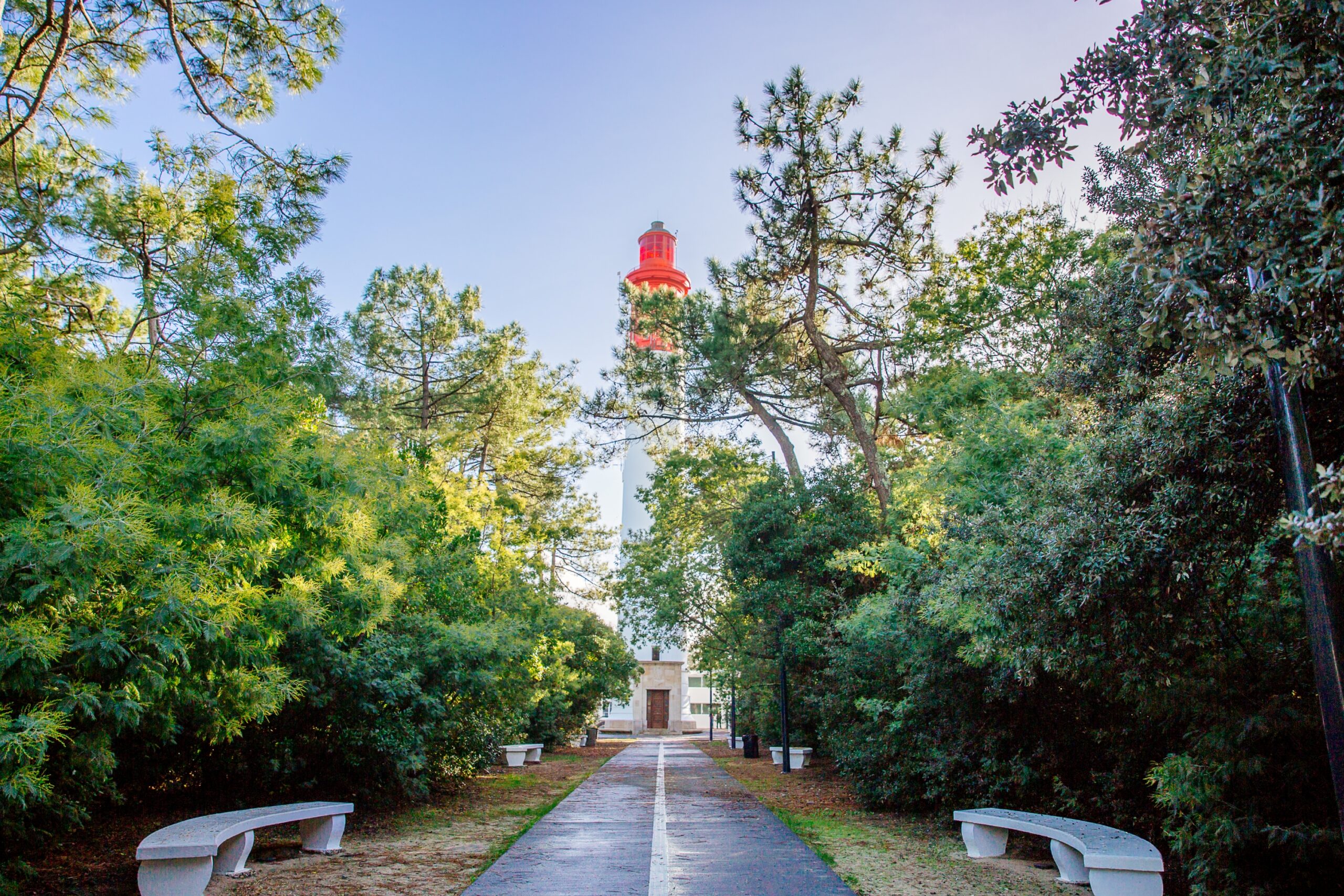 entrée du phare du Cap Ferret.