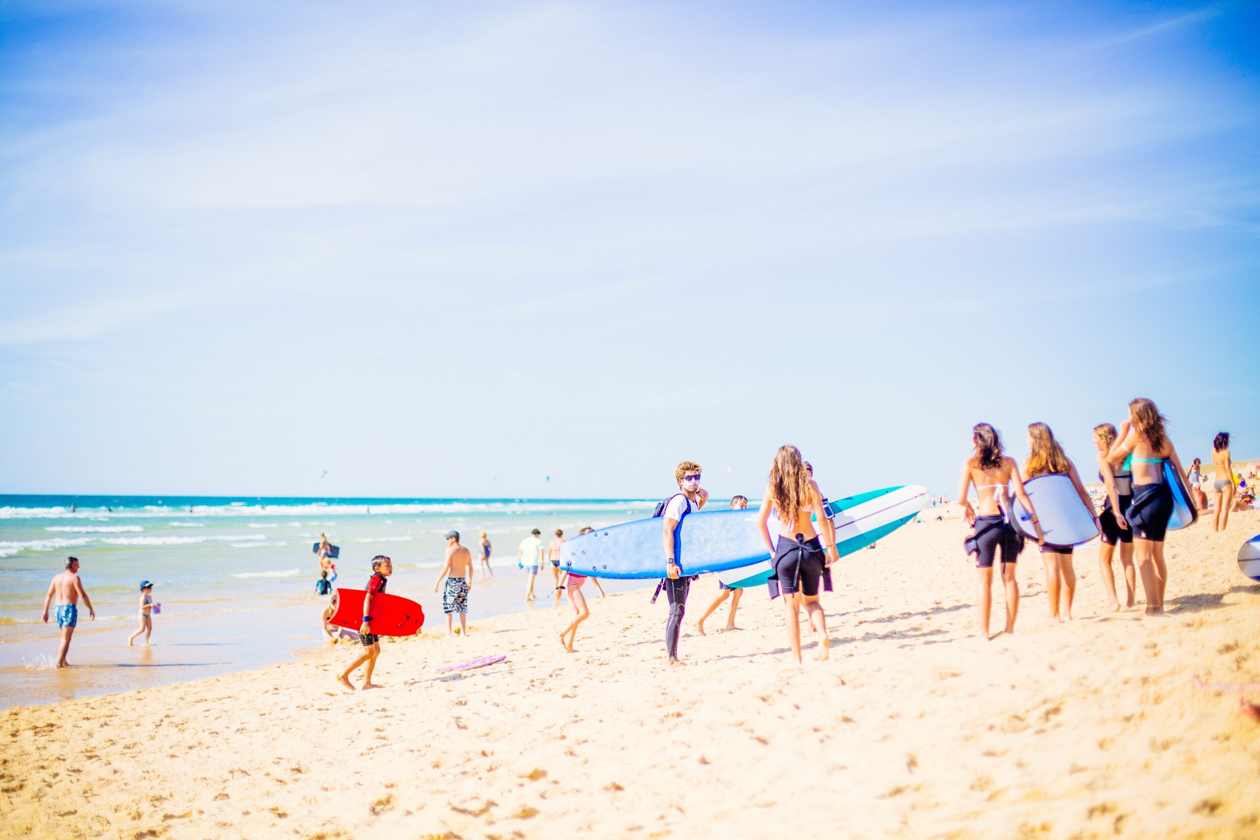 Plage océanique du Truc Vert.