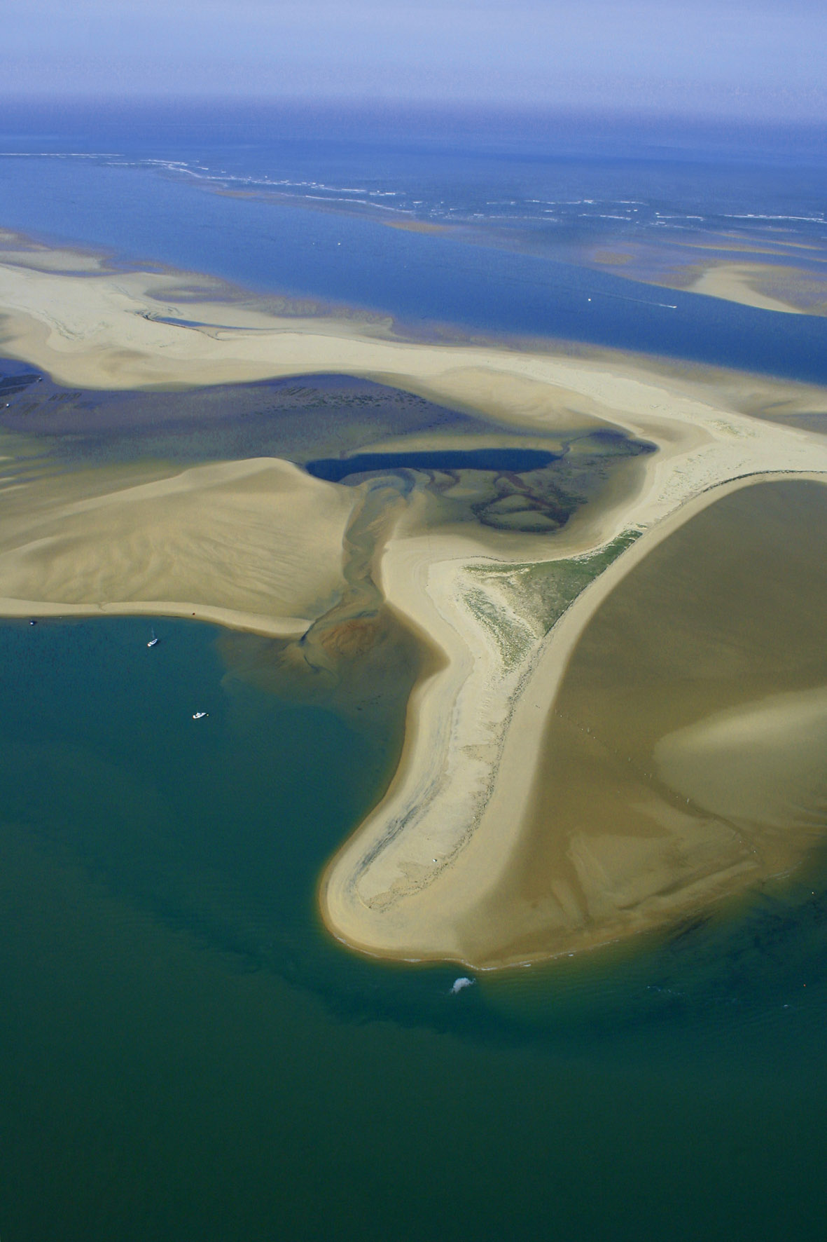 Vue aérienne du banc d'arguin.