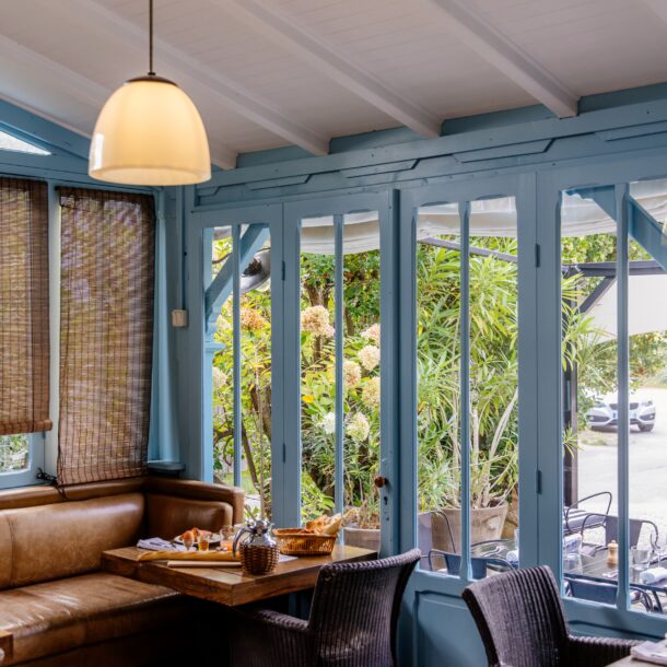 Intérieur d'un restaurent au Cap Ferret