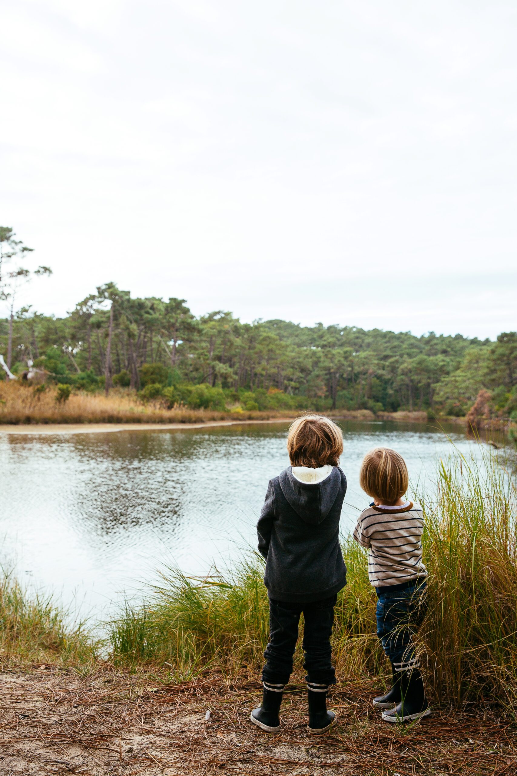 Les réservoirs de Piraillan en automne.