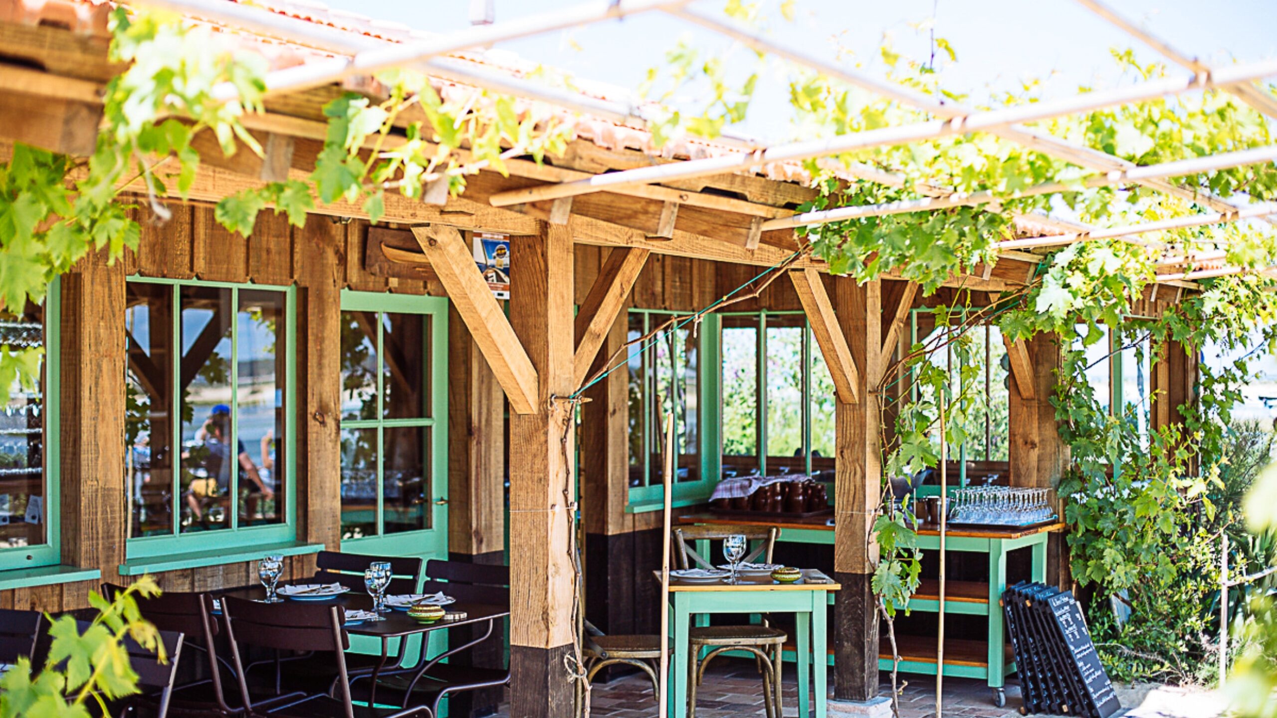 Terrasse du restaurant chez Hortense.