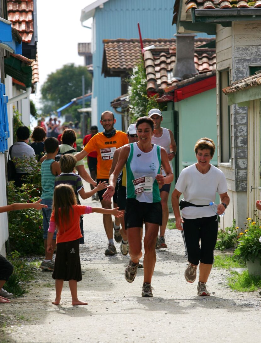 image du marathon dans le village du Canon.