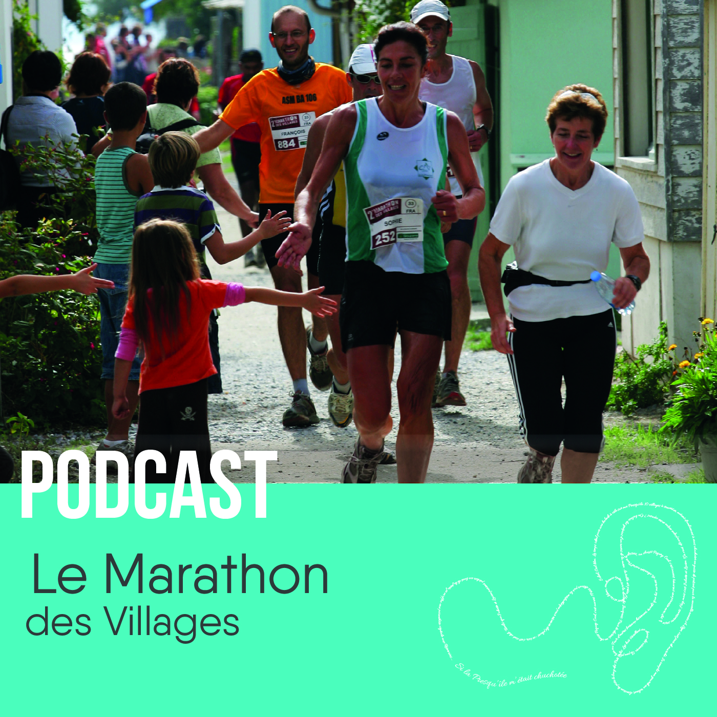 image du marathon dans le village du Canon.