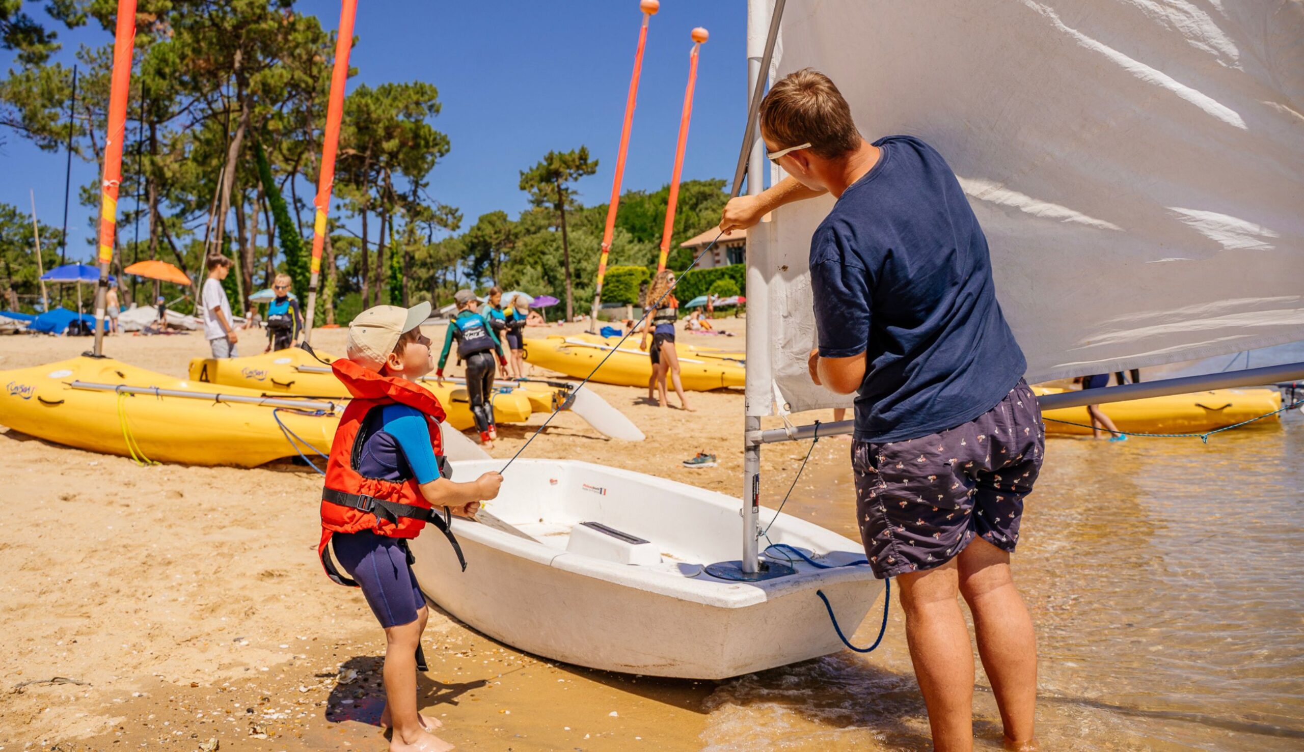 Testez votre pied marin lors d'un stage de voile sur la Presqu'île !